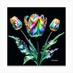 3 Tulips Canvas Print