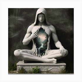 Meditative Statue Canvas Print