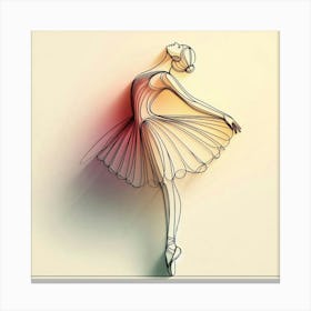 A delicate ballerina 2 Canvas Print