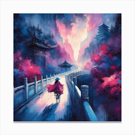 Cycling 2 Canvas Print