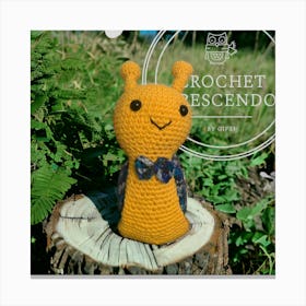 Crochet Snail Canvas Print