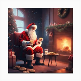 Christmas Santa 39 Canvas Print