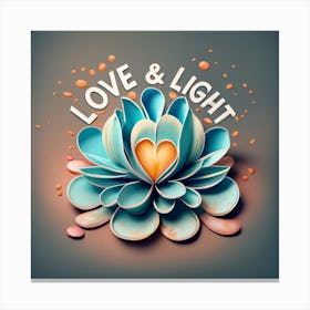 Love And Light Canvas Print