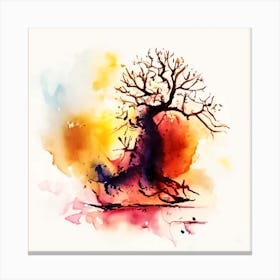 Whispers of the Forest Watercolor Art Canvas Print