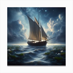 sailing boat Canvas Print