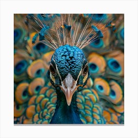 Peacock Portrait 2 Canvas Print