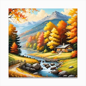 Autumn In The Mountains Canvas Print