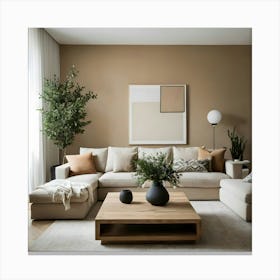 Modern Living Room 40 Canvas Print
