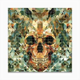 Mosaic Skull Canvas Print