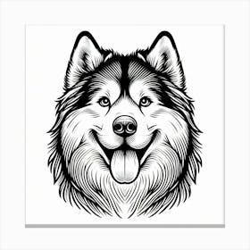 Husky dog 5 Canvas Print