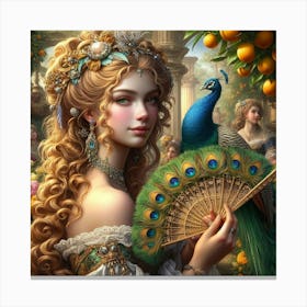 Peacock 8 Canvas Print