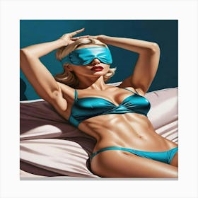 Sexy Woman In Bikini Canvas Print