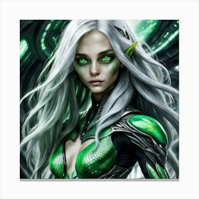 Elven alien Canvas Print