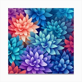 Abstract Flower Background 1 Canvas Print