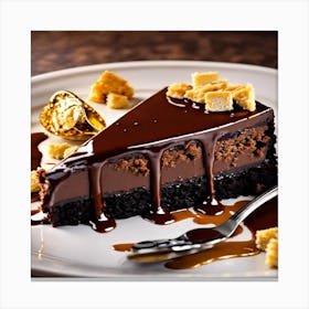 Chocolate Cake Canvas Print