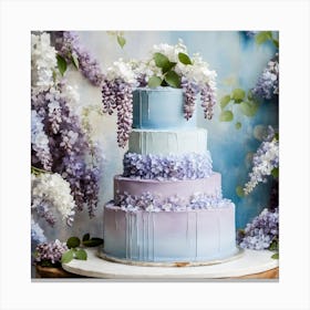 Pastel Wedding Cake Canvas Print