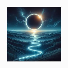 Eclipse In The Sky Canvas Print