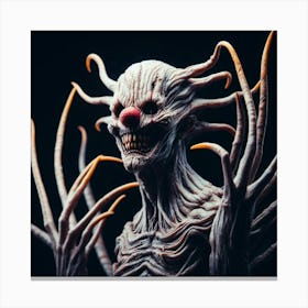 Creepy Clown Canvas Print