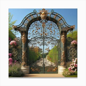 Gate To The Garden 1 Canvas Print