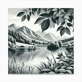 Landscape painting 1 Canvas Print