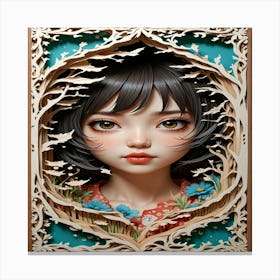 Asian Girl Canvas Print