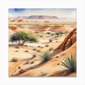 Desert Landscape 129 Canvas Print