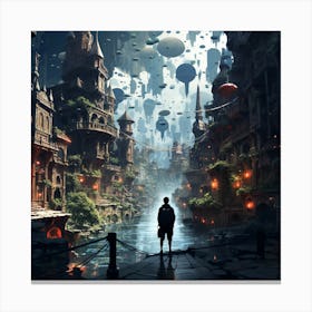 Fantasy City Canvas Print