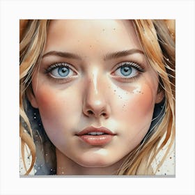 Portrait Of A Girl 21 Canvas Print