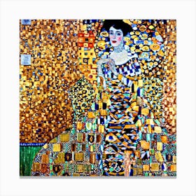 Lady In Gold Canvas Print