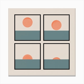 The Sunset Square Canvas Print