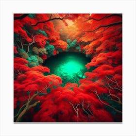 Green and red 2 Canvas Print