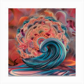 Psychedelic Wave Canvas Print