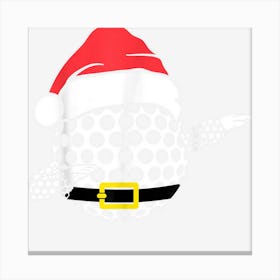 Dabbing Christmas Golf Santa Hat Xmas Boys Mens Canvas Print