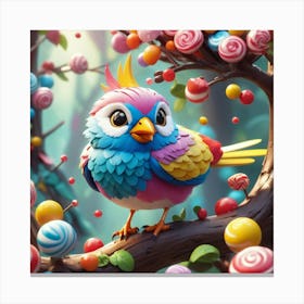 Colorful Bird 4 Canvas Print