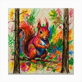 Red Squirrel Canvas Print