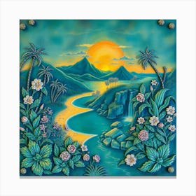 Hawaiian Sunset 7 Canvas Print