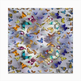 Butterfly Kaleidoscope Canvas Print