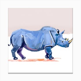 Black Rhinoceros 04 Canvas Print