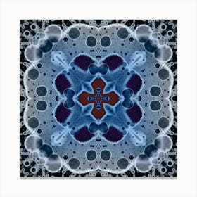 Blue Indigo Pattern Canvas Print