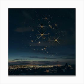 Starry Night Sky Canvas Print