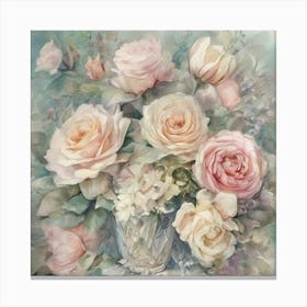 Elegant roses Canvas Print