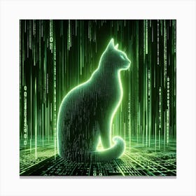 Glowing cat Canvas Print