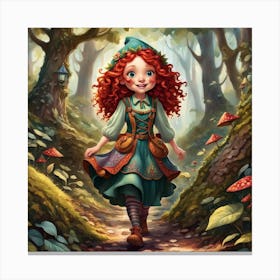 Little Red Riding Hood 2 Canvas Print