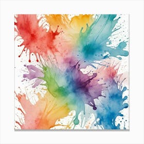 Create A Water Colored Background Isolated On White Background Canvas Print