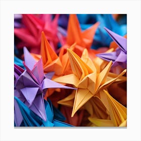 Origami Star Canvas Print