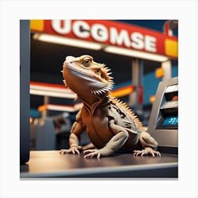 Gas Statiom Dragon Canvas Print