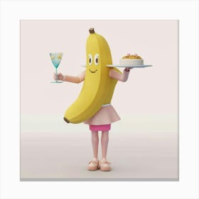 Banana Girl 3 Canvas Print