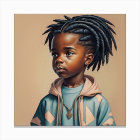 Young Boy With Dreadlocks 1 Canvas Print