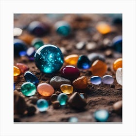 Colorful Gems Canvas Print