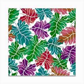 Tropic Leaves Canvas Print